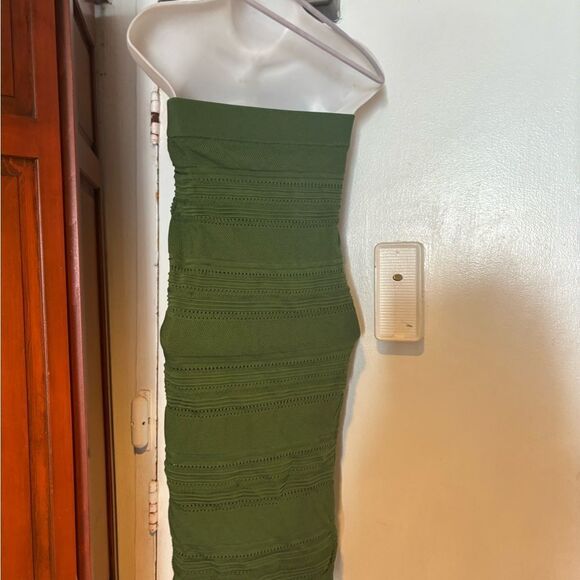 Torn by Ronny Kobo dress suit skirt maxi bodycon bottom knit embroidered design - Picture 3 of 7